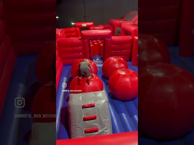 Big red balls to the face #ninjawarrior #funny