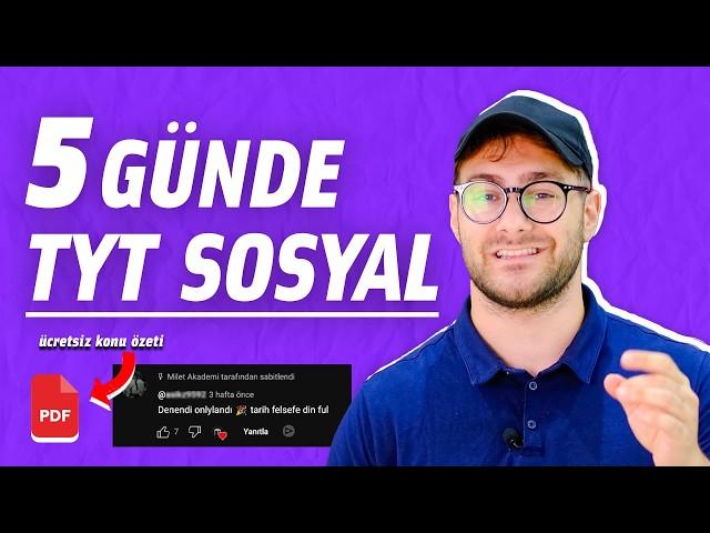 TYT SOSYAL NASIL ÇALIŞILIR? | 5 günde TYT Sosyal Bitir!