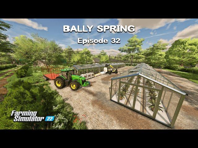 Building Greenhouses for BAMBOO and ALOE VERA, Plowing Fields | Bally Spring | FS22 | Episode #32