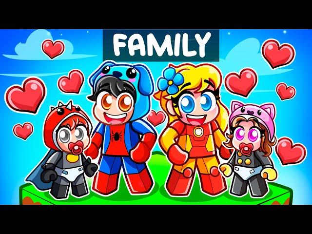 Having a SUPERHERO Family In Roblox!