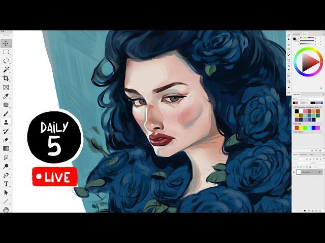 Blue Roses  - Daily 5 Challenge LIVE