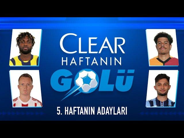 Trendyol Süper Lig 5. Haftanın En Güzel Golleri | 2024/25 #Clear