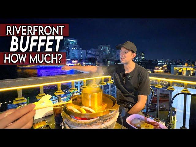 Cheap Dinner with a 5 Star View & Unlimited Food, Bangkok Thailand