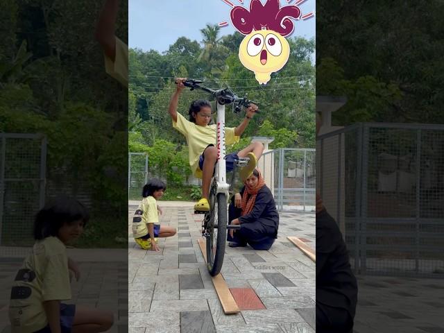 Powerful boy | kiddies scoop | #shorts #talent #cyclestunt