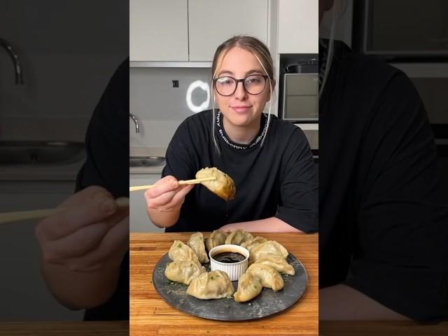 GYOZAS de CERDO CASERAS (Receta) #shorts #asianfood #comidaasiatica #gyoza #carnedecerdo #foodie