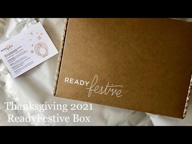 ReadyFestive | 2021 Thanksgiving Subscription Box Unboxing