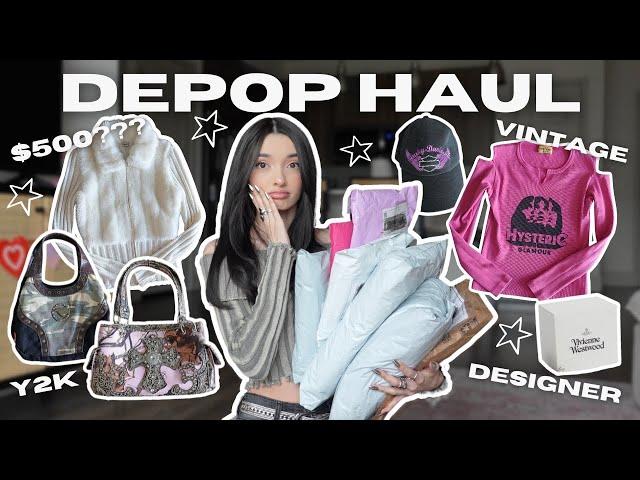 Depop Haul Unboxing + Try On (I spent $500 oops) 