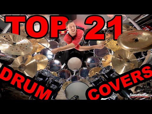 TOP 21 DRUM COVERS on the MEGA KIT! My Biggest Drum Set EVER!