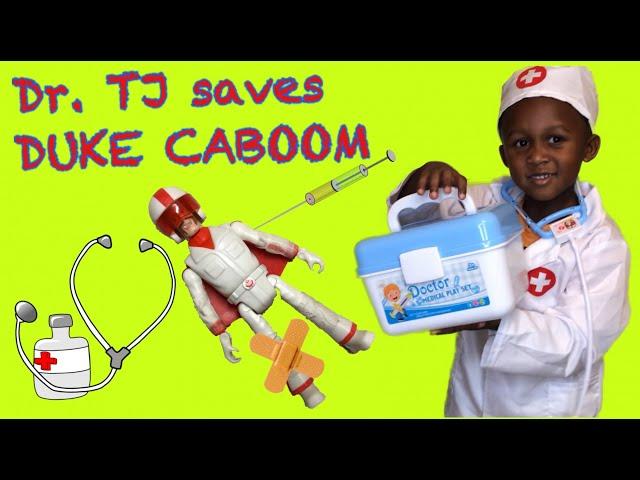 Dr. TJ Saves Duke Caboom | Toy Story 4