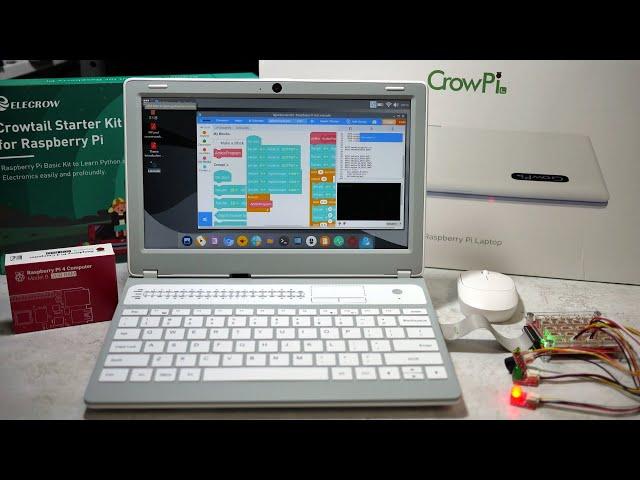 [ENG SUB] CrowPi L turns the Raspberry Pi into a laptop that can control hardware and learn to code