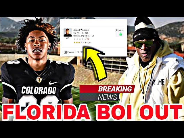 Coach Prime Colorado "SPEEDY" WR Asaad Waseem SURPRISINGLY Has ENTERED NCAA TRANSFER PORTAL‼️