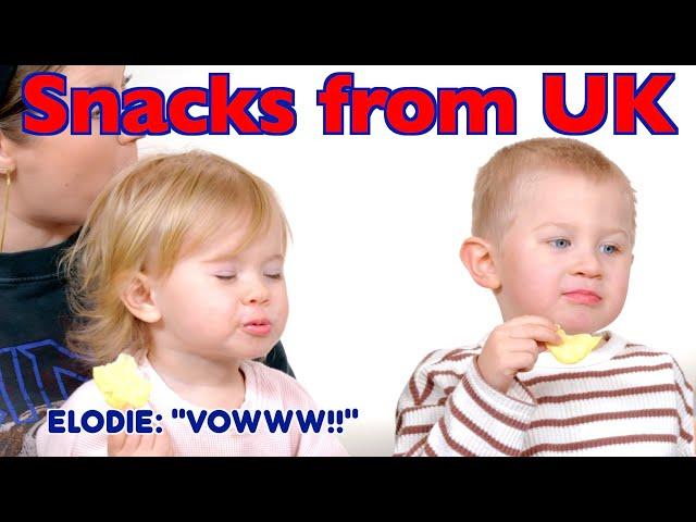 Elodie & Emorett Taste UK Snacks!