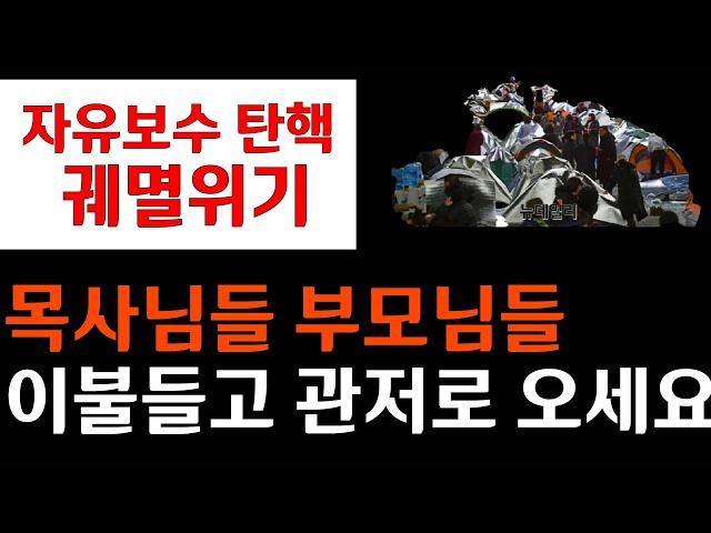 탄핵 결사반대! 자유민주 주역들(부모세대ㆍ 기독교) 목사님 장로님들 이불들고 대통령 관저 앞으로