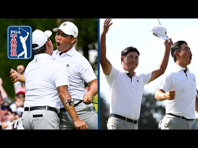 ELECTRIC Tom and Si Woo Kim moments from Day 3 at Presidents Cup