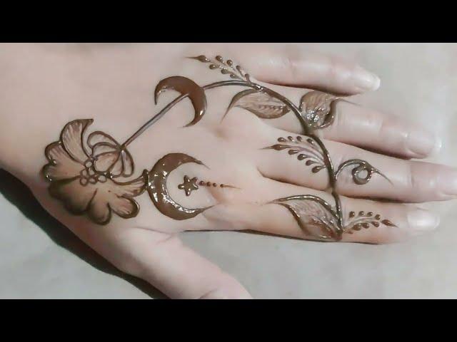 Ramzan Mehndi Design |chand tara henna design |New simple Mehndi Art #explore #treading