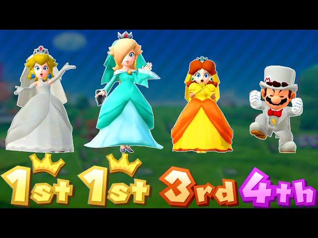 Mario Party 10 Minigames - Peach Vs Rosalina Vs Daisy Vs Mario (Master COM)