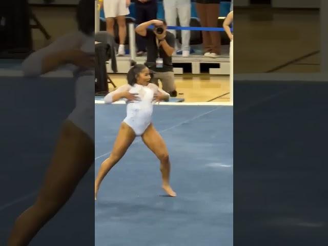 Jordan Chiles Perfect 10 on floor for UCLA Gymnastics vs Michigan - February 1st 2025