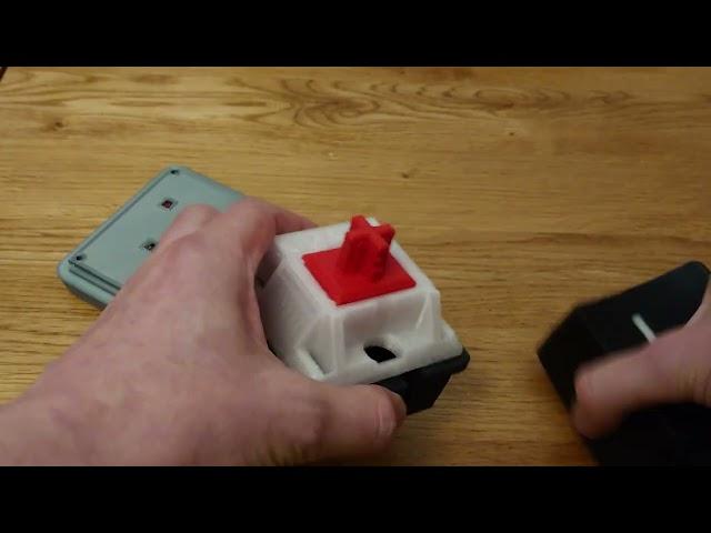 500% scale 3D printed mechanical keyboard switch