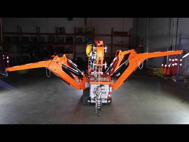 Jekko Mini Crawler Crane - see this compact crane in action