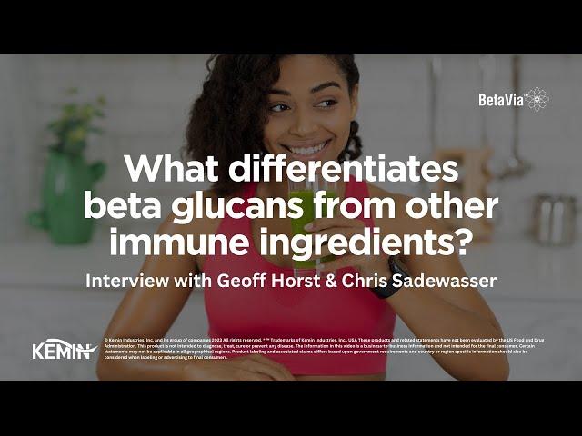 What differentiates beta glucans from other popular immune ingredients?