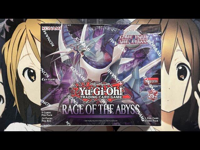 Opening My Rage of the Abyss Yugioh Booster Box TCG