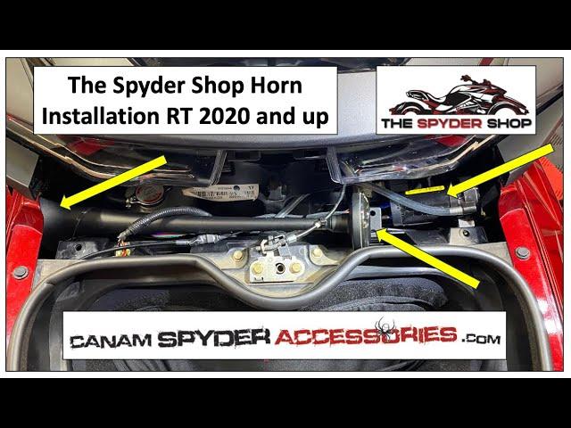 Installation The Spyder Shop Horn - RT Can Am Spyder 2020 And Up - #spyder #canam #brp #horn