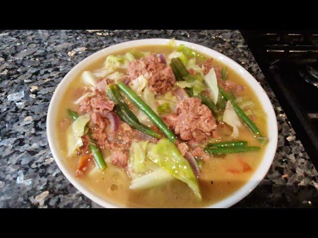 Preparing slicing the vegetables and Cooking# Trending Cornbeef Sinigang#Pinoy Food#Highlights