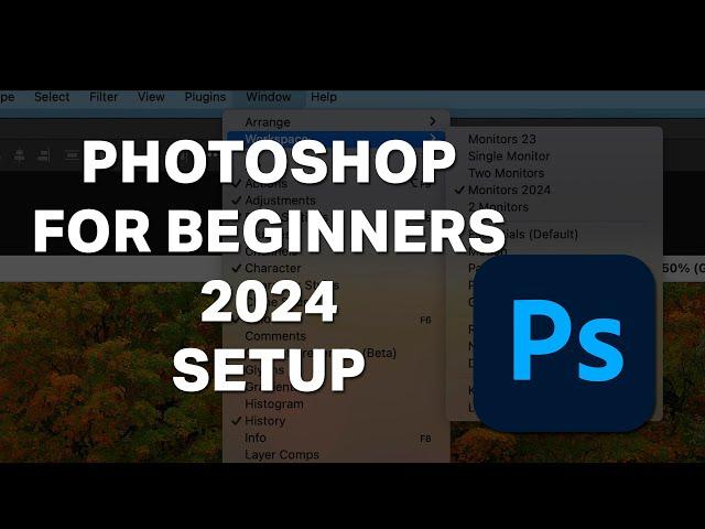 Photoshop for Beginners 2024 -  Lesson One - Set Up (Free Class)