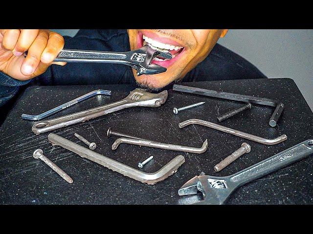 ASMR EDIBLE TOOLS JERRY REAL MOUTH EATING SOUNDS NO TALKING *CHOCOLATE FOOD TOOLS*