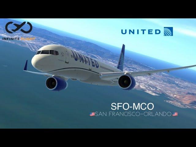 Infinite Flight: San Francisco (SFO) to Orlando (MCO) | TIMELAPSE | United Airlines B757-200