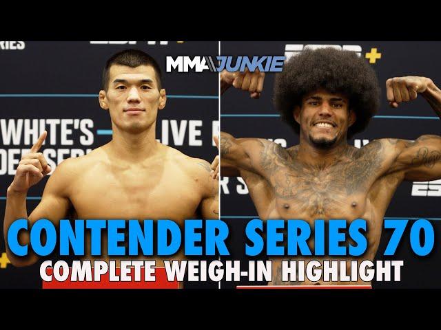 Dana White's Contender Series 70 Weigh-In Highlights: No Misses for Week 4