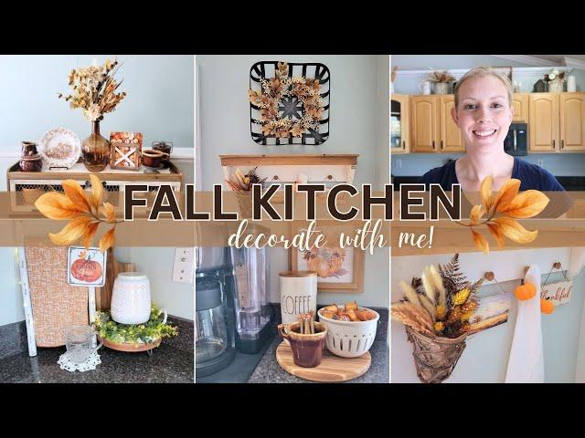 FALL DECORATE WITH ME 2024 | FALL KITCHEN DECOR IDEAS