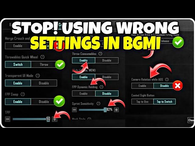 All Basic and Advance Control Settings in BGMI/PUBG.#bgmi #pubg