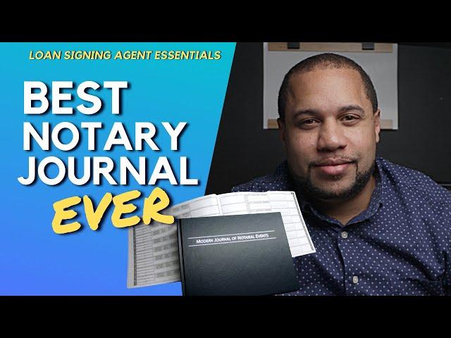 BEST NOTARY JOURNAL EVER FOR NOTARY LOAN SIGNING AGENTS | Modern Journal Of Notarial Events