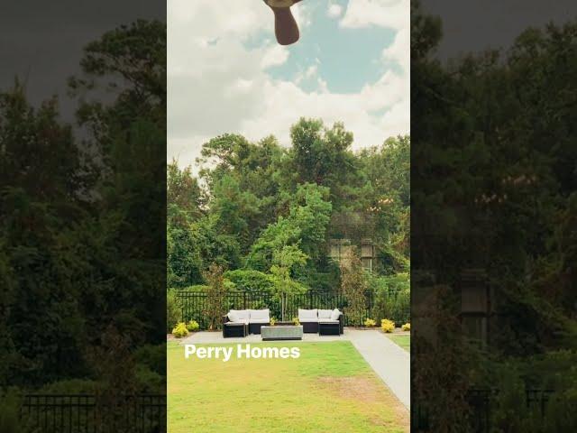 North Grove Community | Perry Homes | Model Home | Magnolia, TX | Backyard View | Living in Magnolia