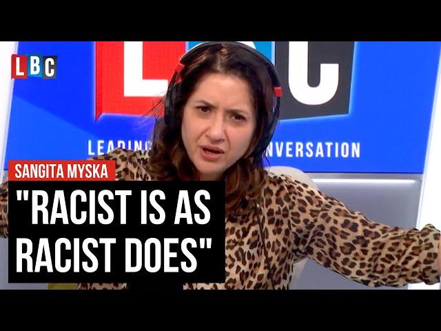 Sangita Myska challenges caller who wants 'zero refugees in Britain'