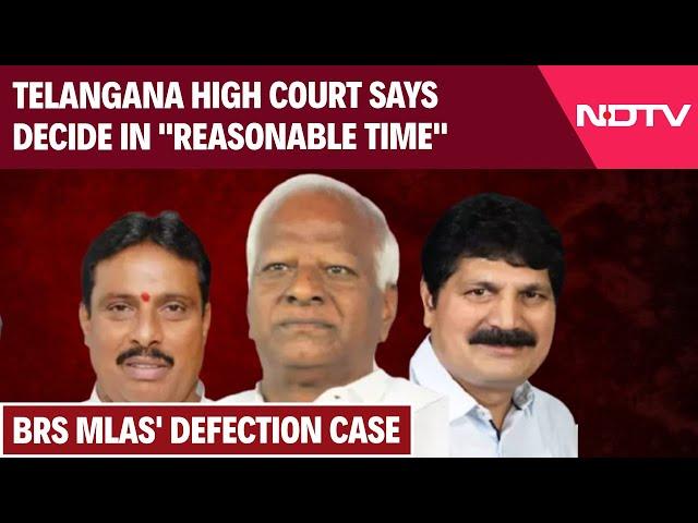 Telangana News | On BRS MLAs' Defection Case, Telangana High Court Says Decide In "Reasonable Time"