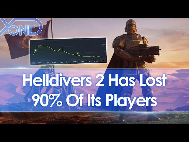 Helldivers 2 has lost 90% of players since launch