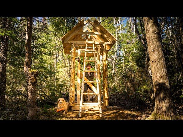 New Wilderness Off Grid Cabin, Milling Lumber, Building an Outhouse and a Ladder