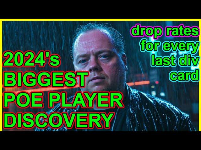 2024's Biggest POE Player Discovery -Faustus Reveals Divination Card Drop Rates - Path Of Exile 3.25