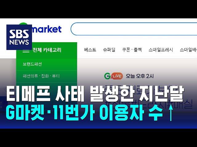 티메프 사태 속 지난달 G마켓 · 11번가 이용자 수↑ / SBS