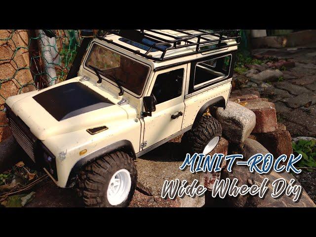 Rc cars / MN99S MINI T-ROCK wide wheel diy!  /미니티락 무료로 와이드휠 만들기!