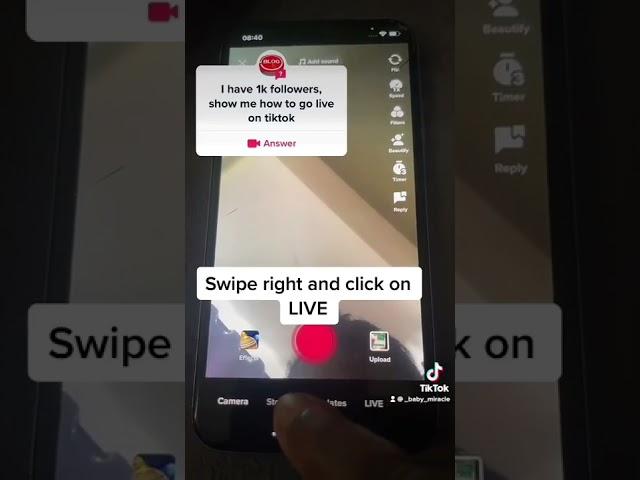 How to go Live on TikTok