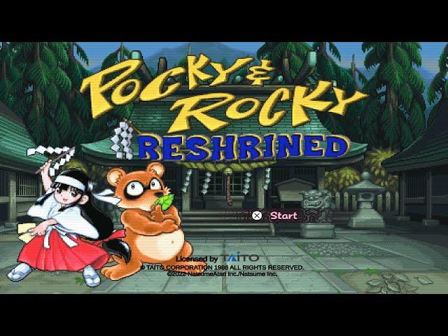 Pocky & Rocky Reshrined (PlayStation 4) 【Longplay】