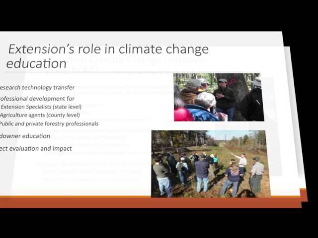 Overview of Forestry Extension and Climate Change
