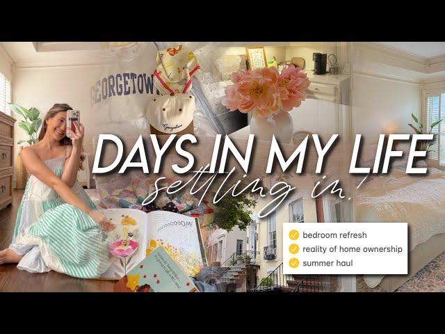 DAYS IN MY LIFE | the reality of home ownership, house updates, bedding refresh, & summer haul ️