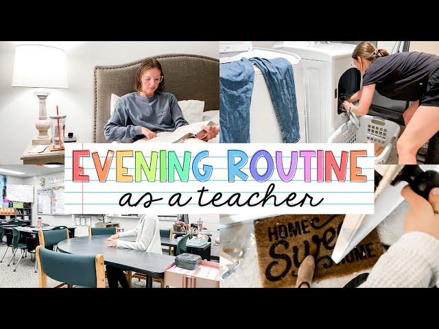 TEACHER EVENING ROUTINE | 3rd grade teacher evening routine