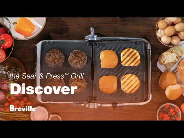 The Sear & Press™ Grill | Take a closer look at our versatile, space-saving grill | Breville USA