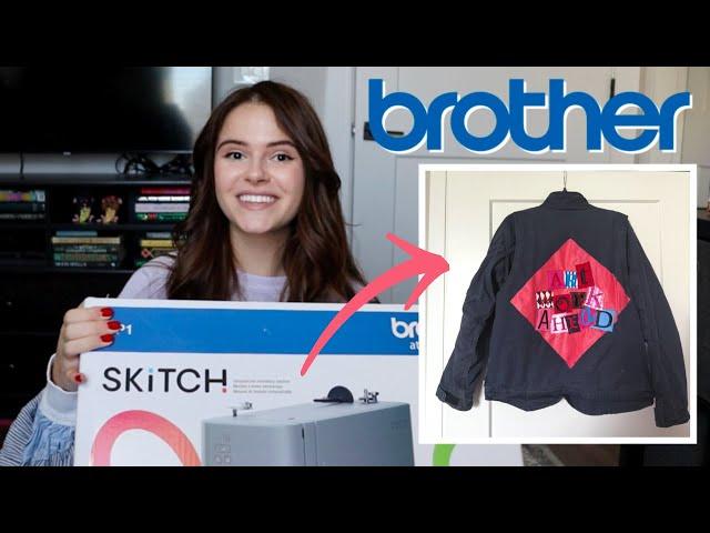 Easy Custom Embroidery with Brother Skitch & Artspira | DIY Workwear Jacket Thrift Flip