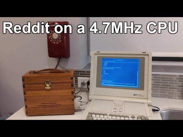 Dial Up Internet on DOS 3.20 using a real TCP/IP stack and browser at 300bps